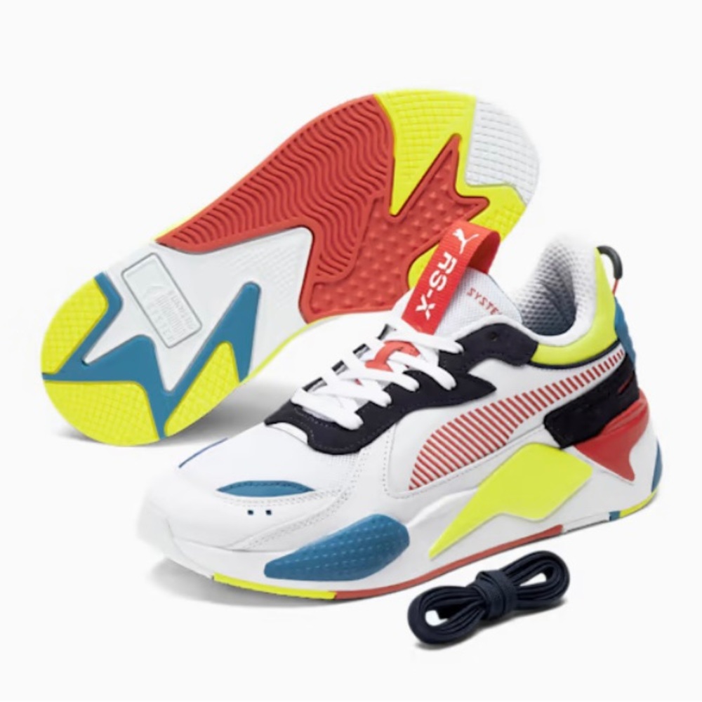 Boys RSX pumas like new size 6c